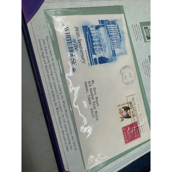The White House Commemorative Stamp Set In Exclusive Postal Society Folder READ - Picture 10 of 16